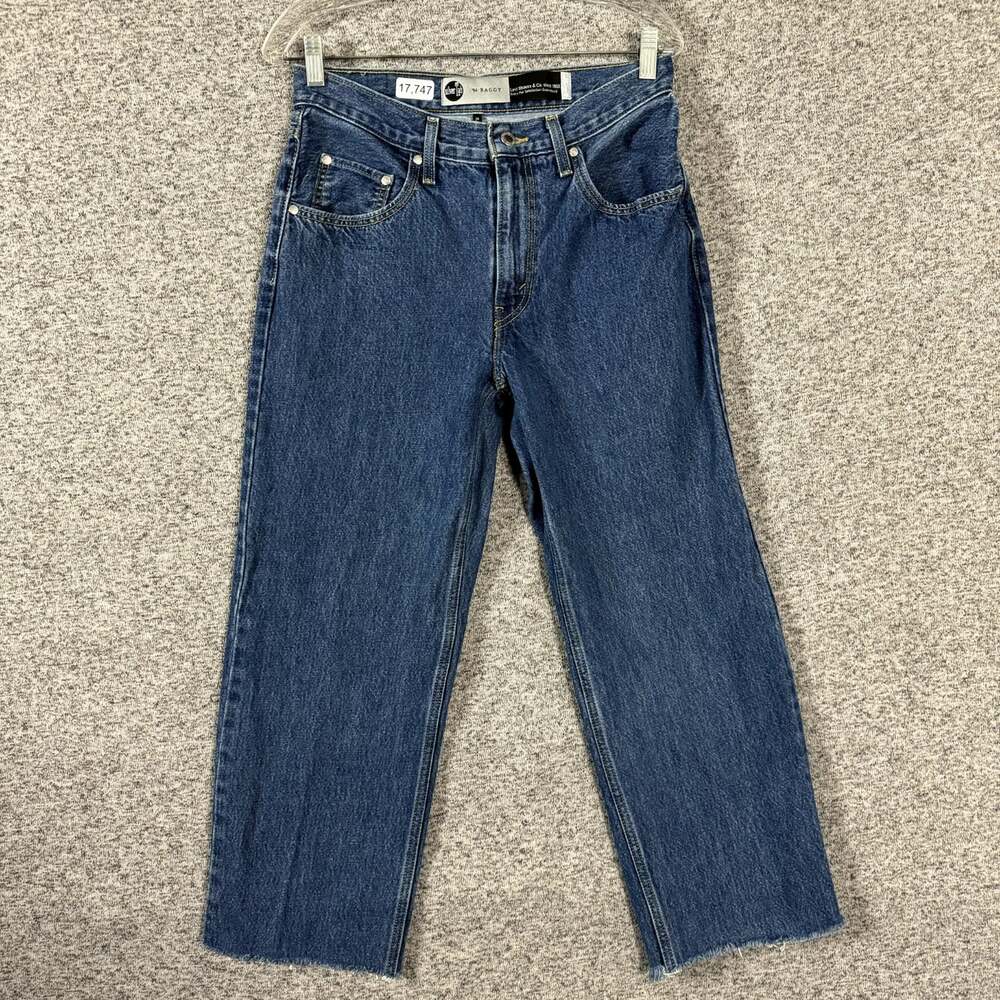 Levi's Silver Tab Women's 28 94 Baggy Straight Leg Blue Denim Jeans